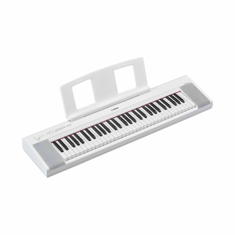 YAMAHA Portable Keyboard With Adaptor Pa-130b - White NP-15WH/PA-image 5