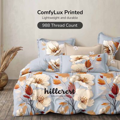 HILLCREST Hillcrest I 988tc Comfylux I Printed I Single Fitted Sheet Set I Comfort ( Oe ) 7467 - B I S I FS I COMFORT