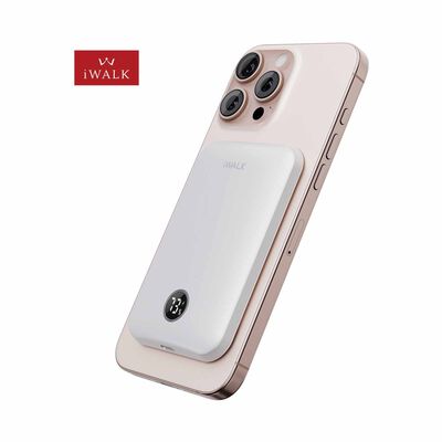 IWALK Powergrip Slim Magnetic Wireless Powerbank 5000mah For Iphone White MXB008-002A