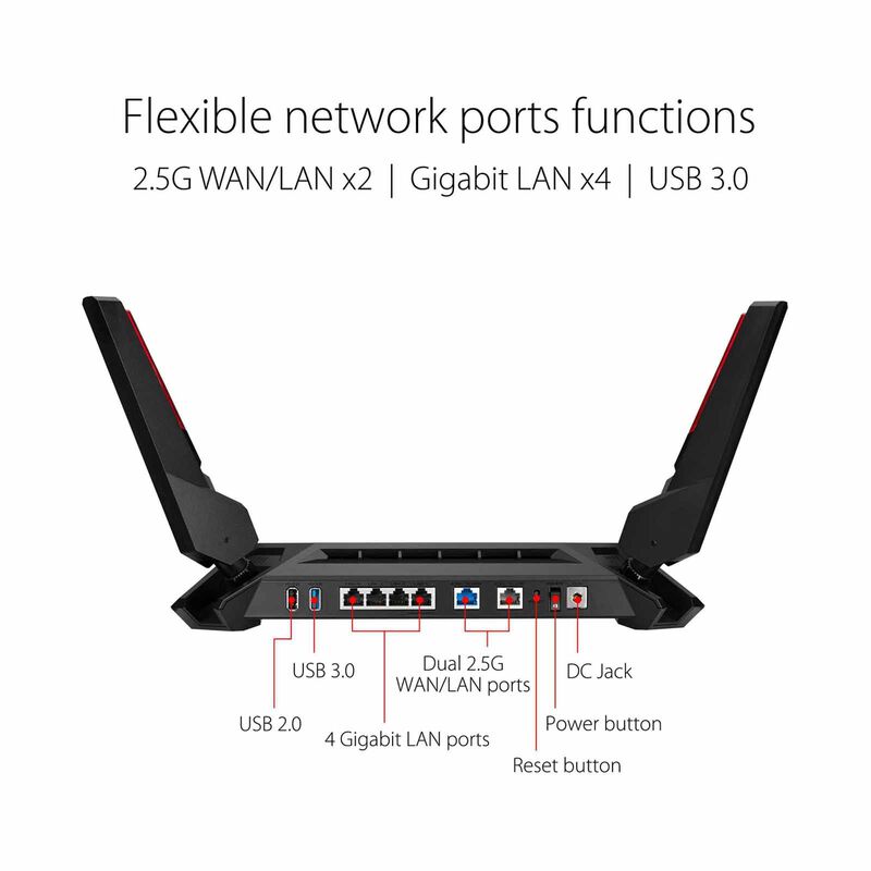 ASUS Rog Rapture Gt-ax6000 Dual Band Wifi6 Aimesh Router GT-AX6000-image 3