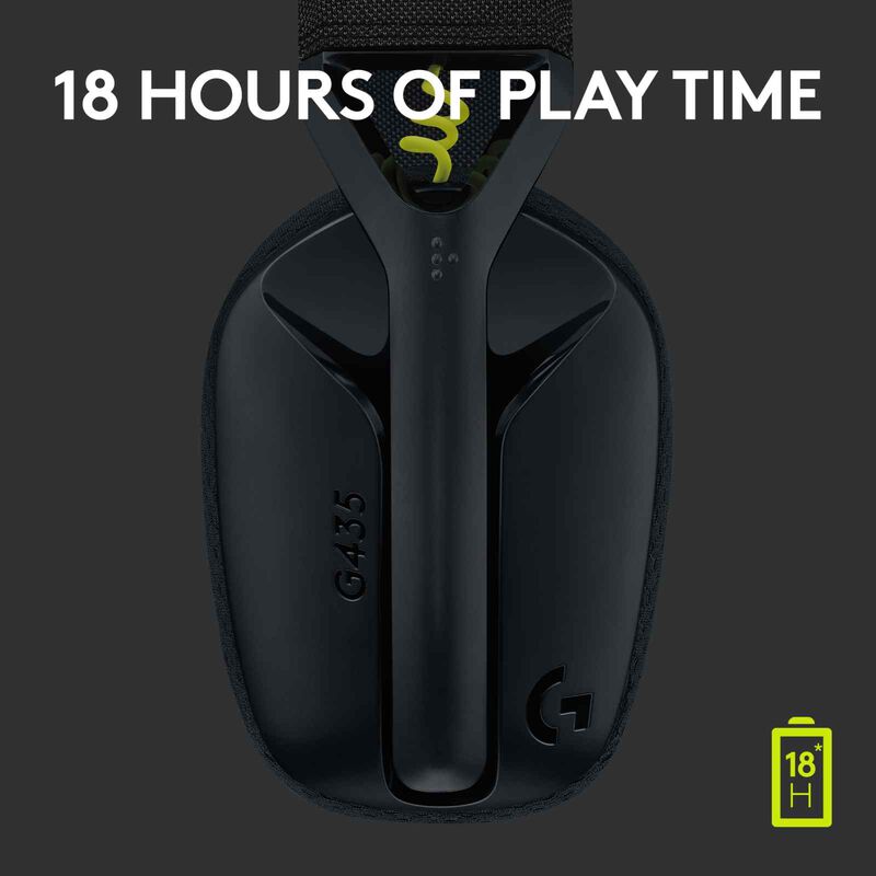 LOGITECH G435 Wireless Gaming Headset Black 981-001051-image 14
