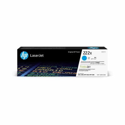 HP 222x High Yield Cyan Original Laserjet Toner Cartridge HP 222X CYAN