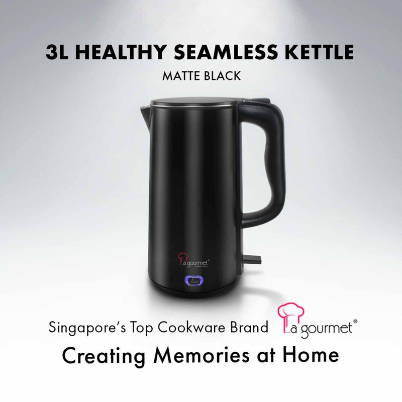 LA GOURMET Kettle (3.0l) - Matte Black LGELKE410955-image 5