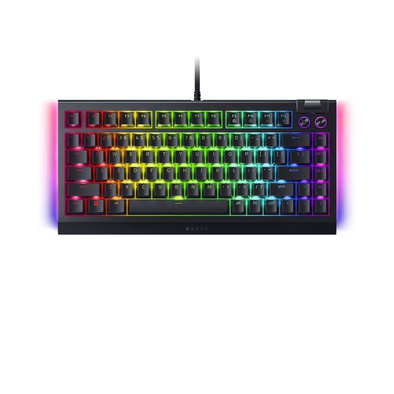 RAZER Blackwidow V4 75% - Hot-swappable Mechanical Gaming Keyboard - Black Edition- Us Layout - Frml RZ03-05000100-R3M1-image 1