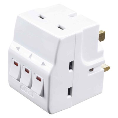 MASTERPLUG 3 Way Individual Switch Adaptor MSWG3-MPA