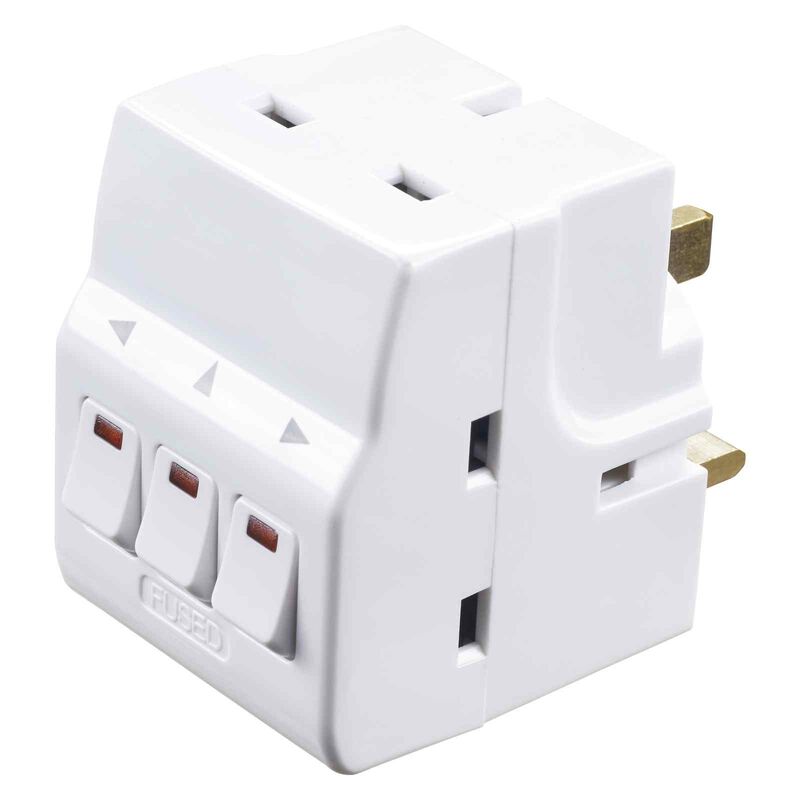 MASTERPLUG 3 Way Individual Switch Adaptor MSWG3-MPA-image null