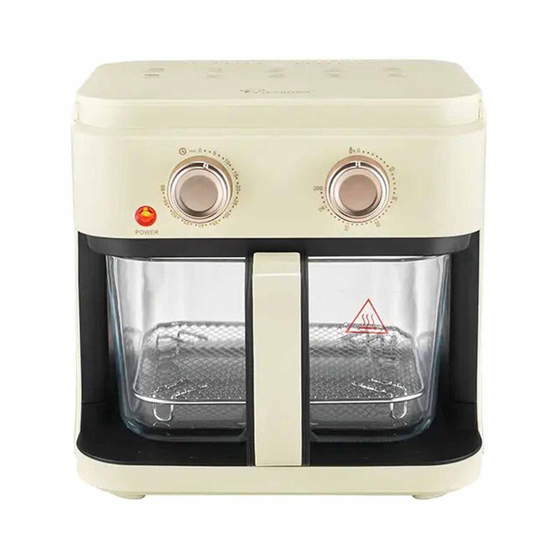 LA GOURMET Glass Air Fryer (5.5l) - Cream LGELAF435750-image 1