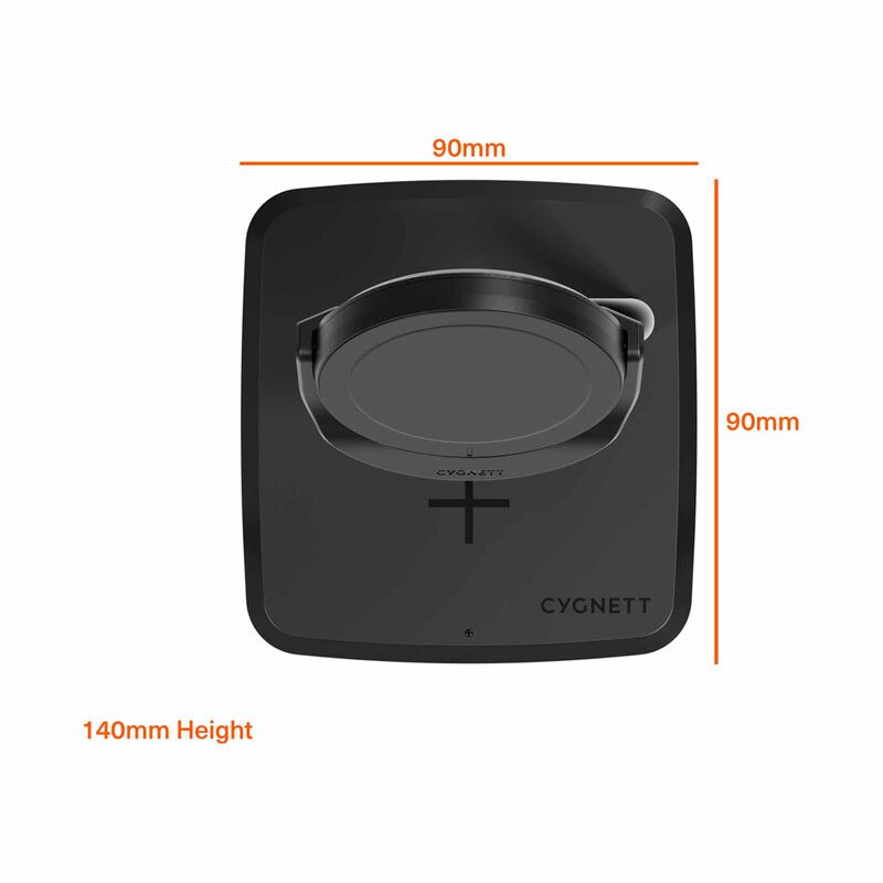 CYGNETT Chargebase 2-in-1 Magnetic Qi2.0 Wireless Charger - Black CY5098BUNCP-image 4