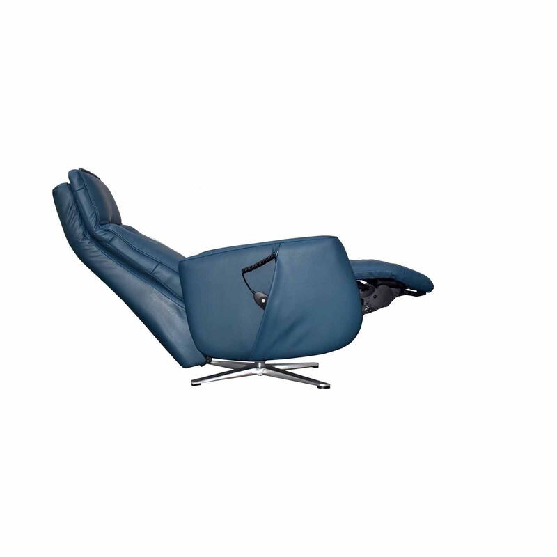 Power Lift Massage Chair (hl) Navy Half Leather SOLEA-image 5