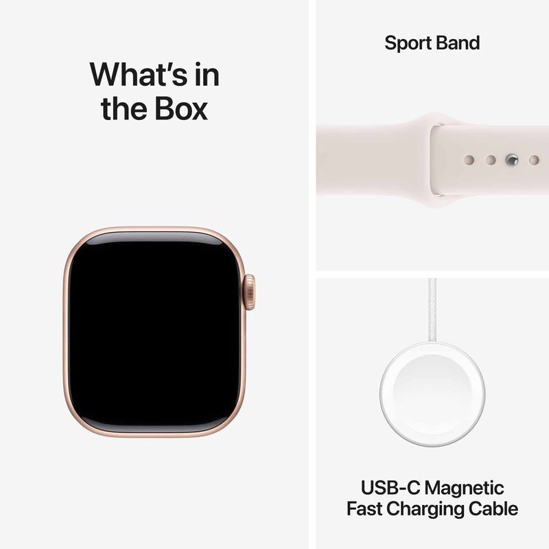 APPLE Watch Series 11 Gps 42mm Rose Gold Aluminium Case With Light Blush Sport Band - S/m MEU04X/A-image 5