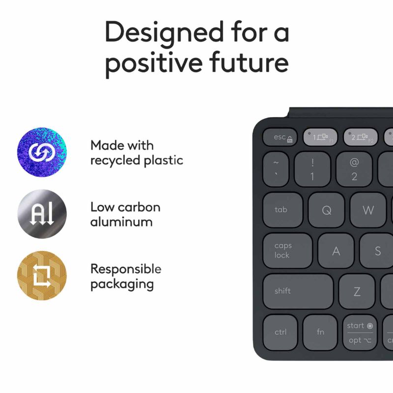 LOGITECH Logi Keys-to-go 2 Bt Kb (universal) - Graphite 920-012916-image 2