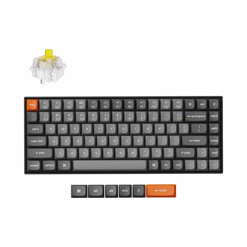 KEYCHRON Keychron K2 Max 75% 81 Key, Rgb Backlight, Hot-swap Keychron Super Banana KYCN-K2M-J4-image 1