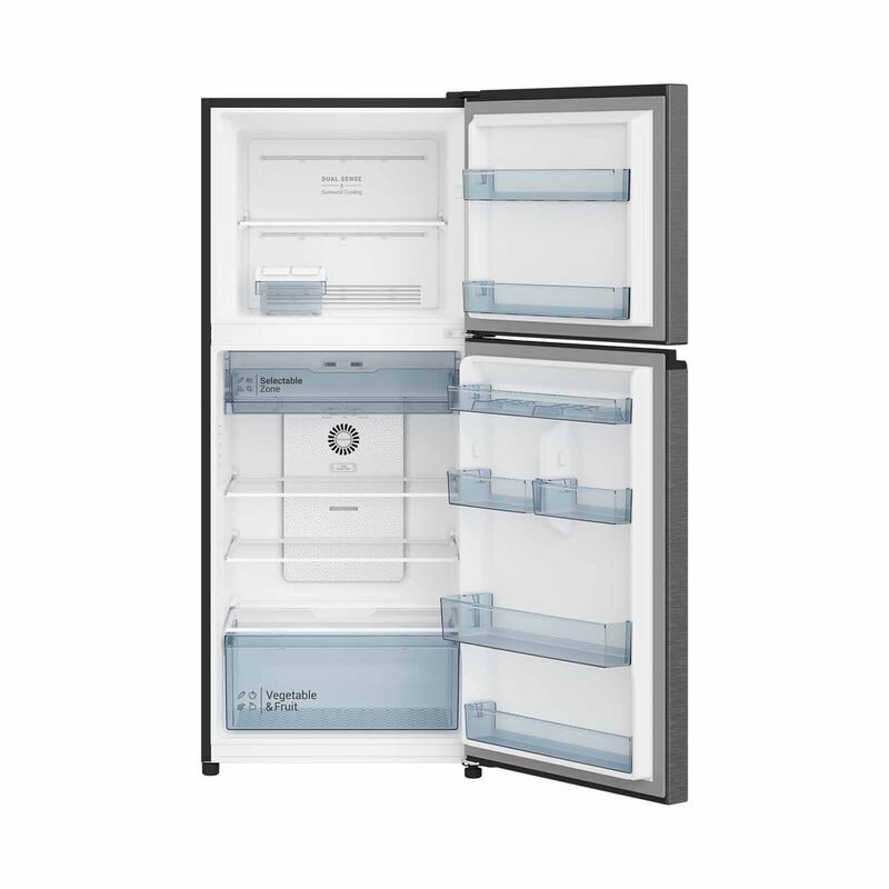 HITACHI 2 Door Top Mount Freezer Fridge (344l) - Inox HRTN6379SXSG-image 3