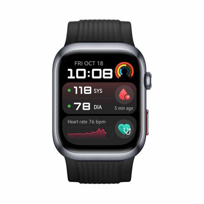 HUAWEI Watch D2 Black Aluminum Alloy Case, Black Strap HW-LUCA-B19-BLK