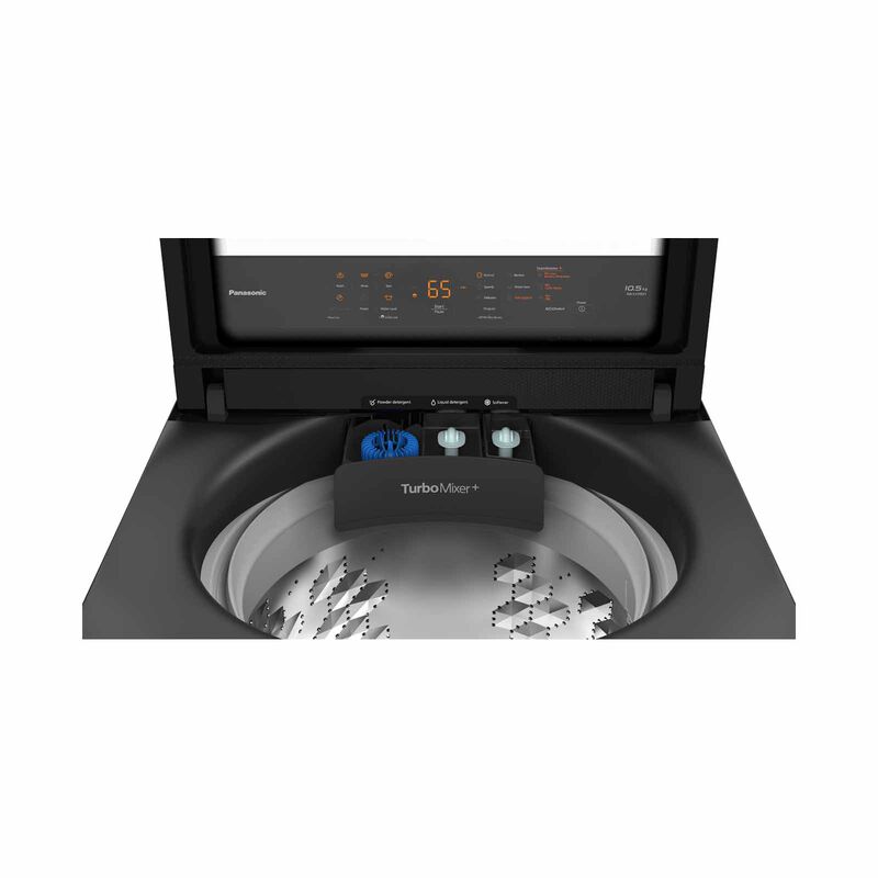 PANASONIC Top Load Washer With Steam - Black (10.5kg) NA-FJ105V1BQ-image 3