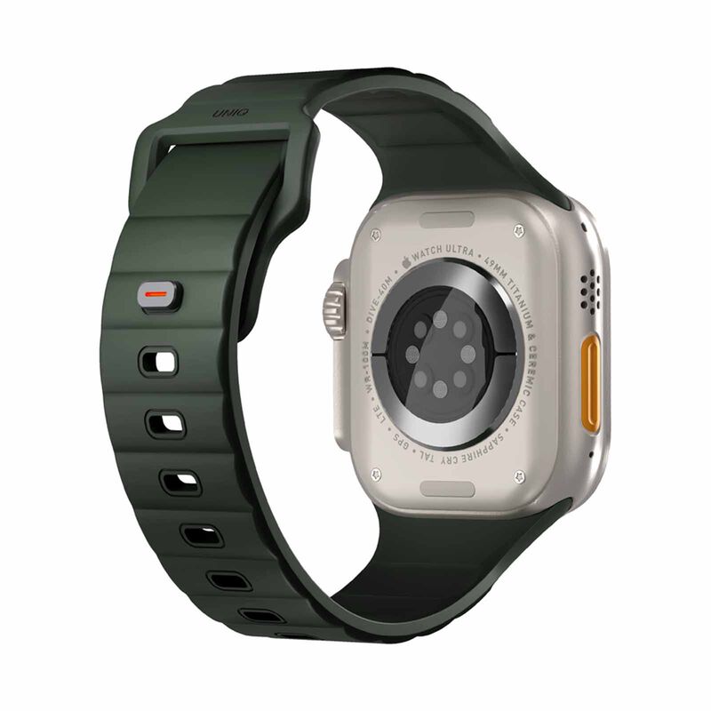 UNIQ Stride Fkm Rubber Apple Watch Strap 49/45/44/42mm - Moss Green (green) UNIQ-49MM-STRIGRN-image 3