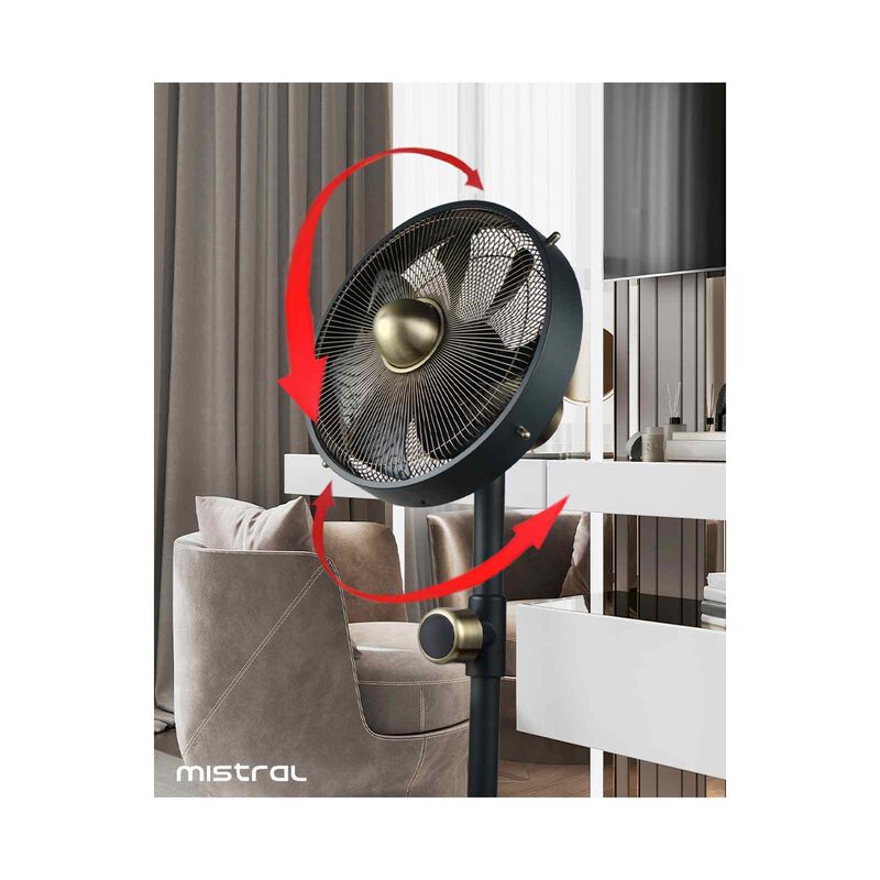 MISTRAL 12 In Stand Fan -black MMSF12R-image 4