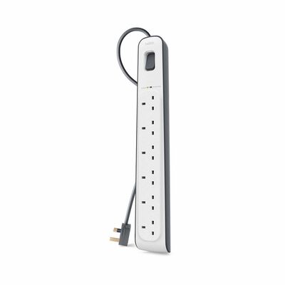 BELKIN 6 Outlet 2m Surge Protection Strip BSV603AF2M-MY