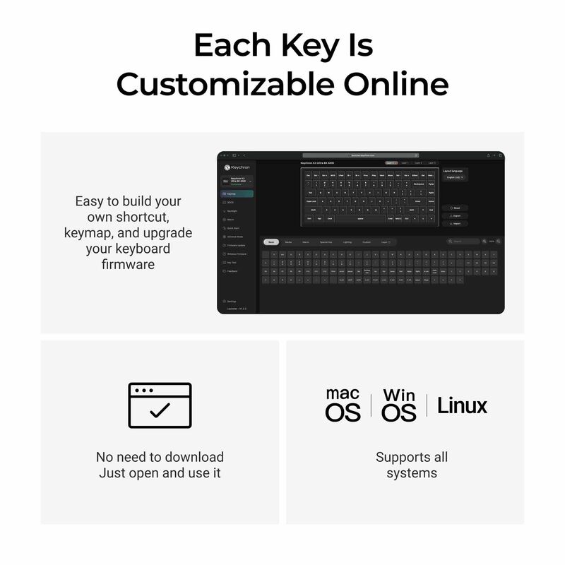 KEYCHRON K3 Ultra 8k 75% 84 Keys White Rgb Hot-swap Milk Pom Red Switch KYCN-K3U-Q1Z-image 7