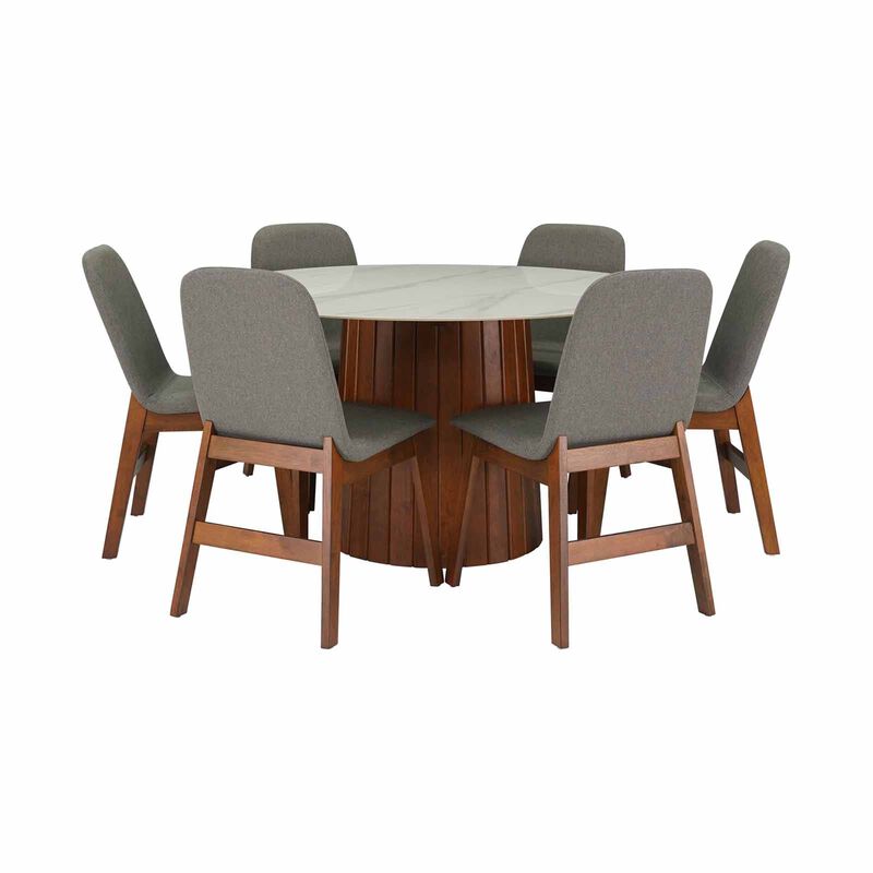 7 Piece Dining Set WARDEN-image 1