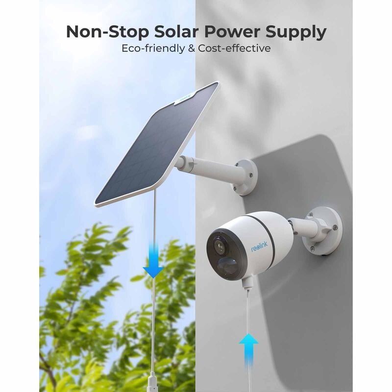 REOLINK Reolink Solar Panel 2 White 6w With 4m Type-c Connection Cable For Reolink Battery/solar Cameras SP2-W-image 7