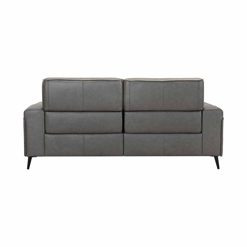 MUZE 3rr-e Seater 2 Function (fl) Grey Full Leather Sofa BLAIR-image 4