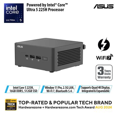 ASUS Nuc 15 Pro U5-225h 16gb 512gb Ssd Win 11 Pro Intel Arc Graphics RNUC15CRHU5063C3