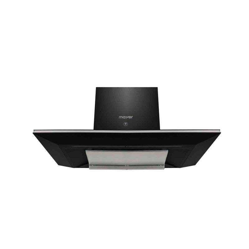 MAYER 90cm Chimney Glass Hood - Black (exclude Installation) MMCH905BR-image null