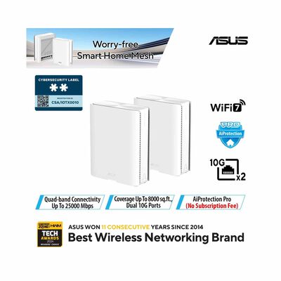 ASUS Mesh Wifi 7 System BQ16 (W-2-PK)