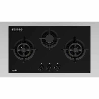 WHIRLPOOL 78cm 3 Burners Pub Gas Hob Tempered Glass Surface (exclude Installation) GWG7830TS