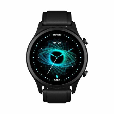 NOISE Noisefit Halo Smartwatch - Classic Black WRB-SW-HALO-LTHR-BLK_BLK