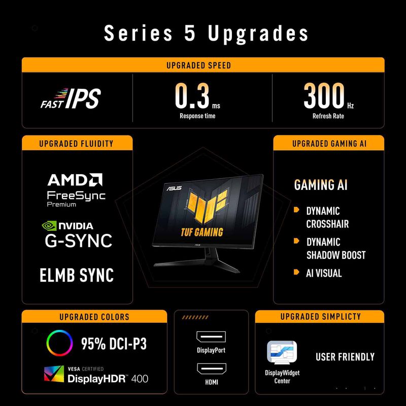 ASUS 27in Tuf Gaming Qhd 300hz Gaming Monitor VG27AQM5A-image 12