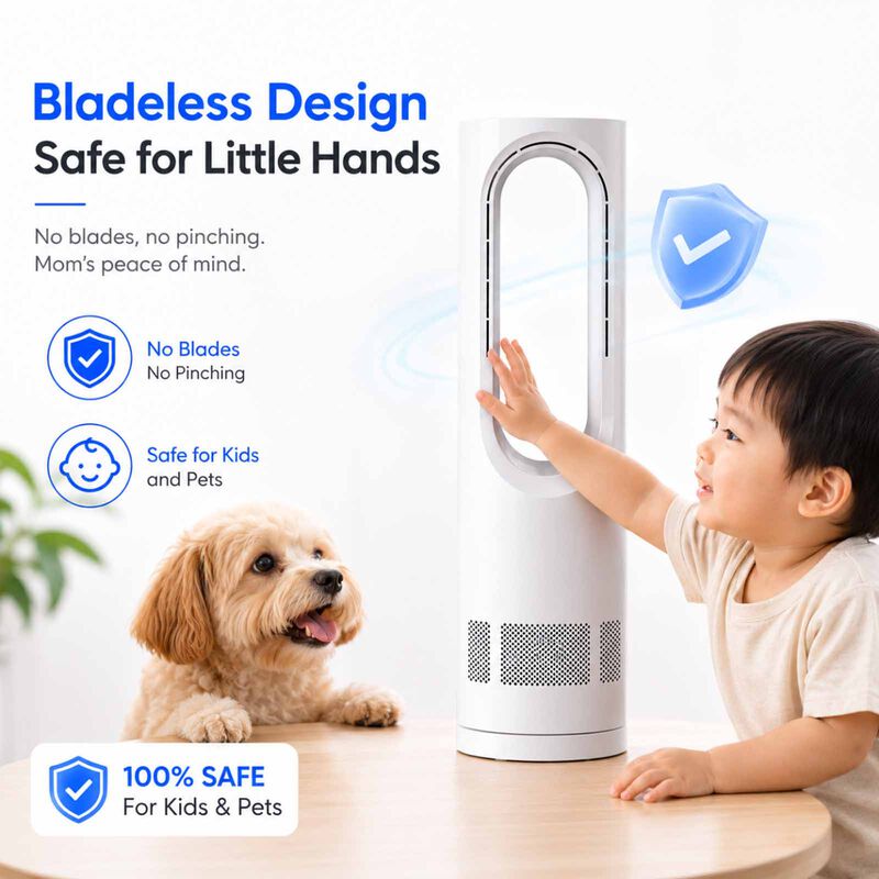 MORRIES Mini Dc Bladeless Fan- White MS-2265DCDF-image 11