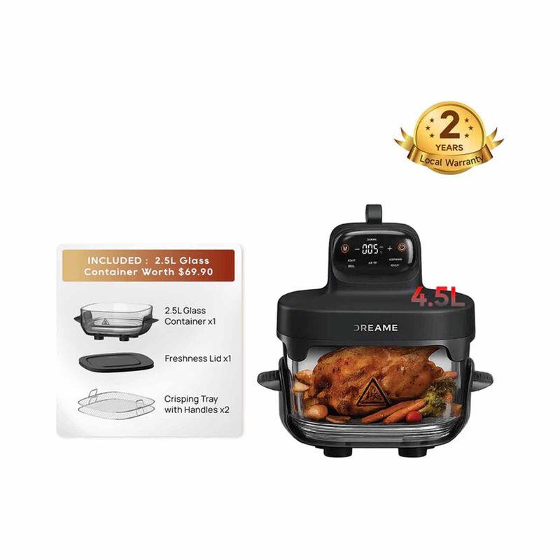 DREAME Pt60 Tasti Air Fryer (2.5l And 4.5l) DM-PT60-GL-image 8
