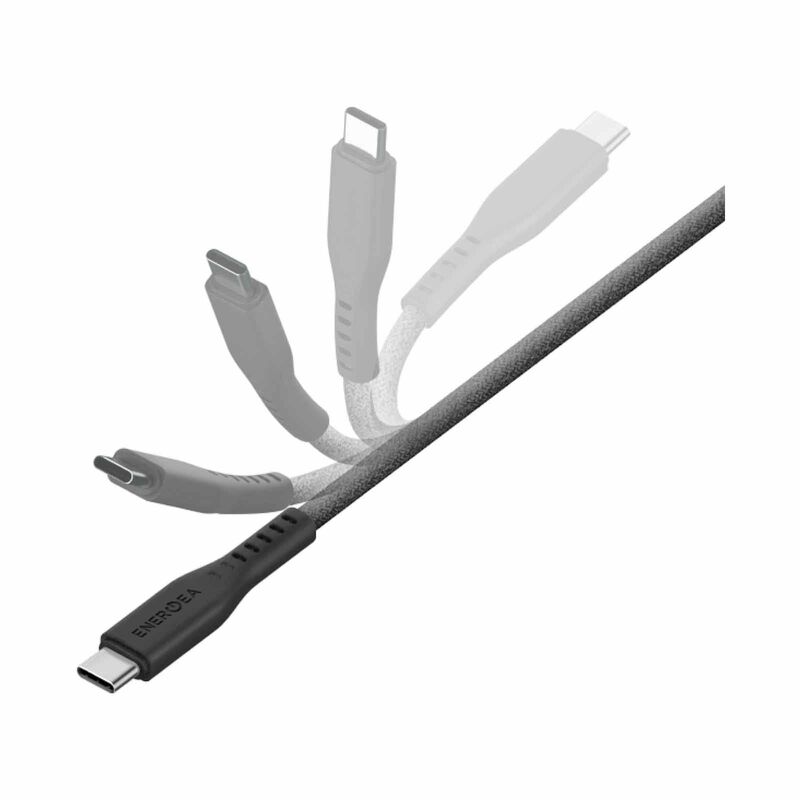 ENERGEA Flow C-c Cable 480mbps, 240w With Mct 3m - Black CBL-FLCC-BLK300-image 3