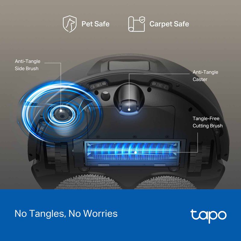 TP LINK Robot Vacuum & Mop + All-in-one Dock TAPO RV50 OMNI-image 8