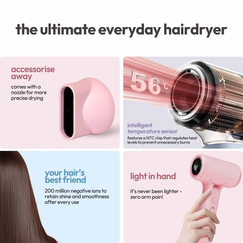 STRYV Colour+2.0 Hair Dryer - Pink SVHDR3PK-01-image 7
