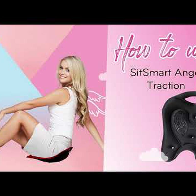 BACKJOY Sitsmart Posture Plus Angel Traction Wine (special Buy) BJSAT004-image 2