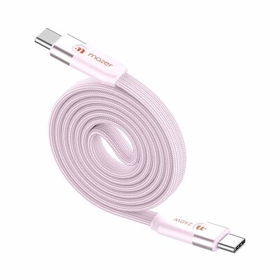 MAZER Infinitelink Cobra3 Flat Magnetic 1m/240w Roll Cable-pink M-COBRA30-PK
