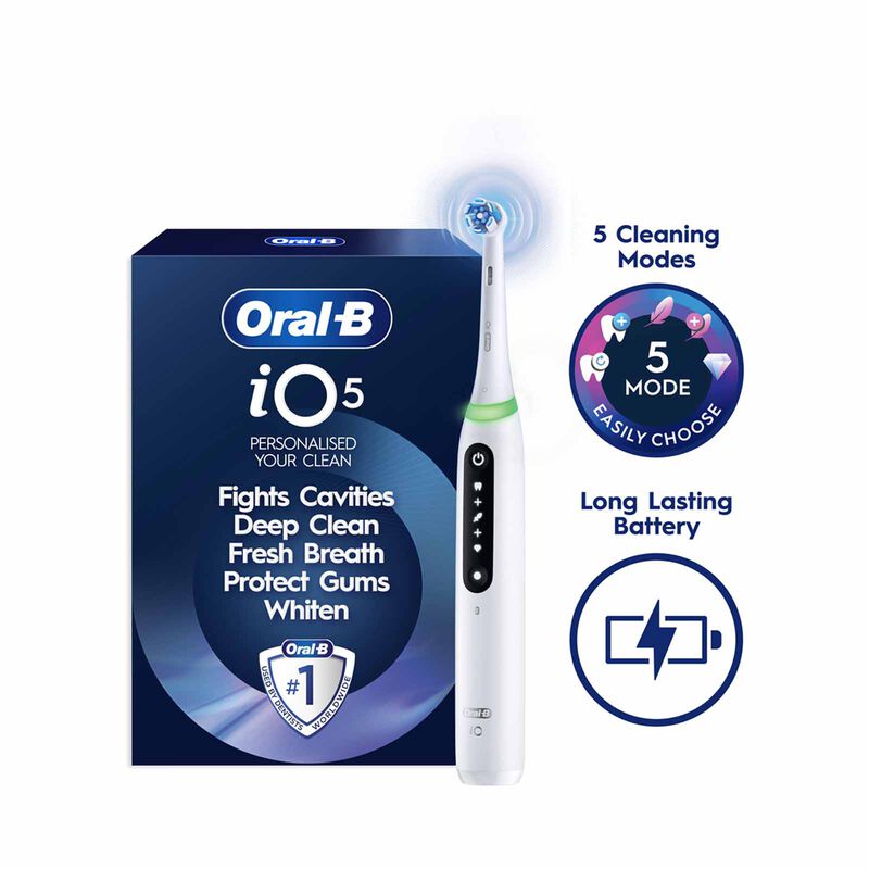 ORAL-B Electric Toothbrush - White IO 5 - WHITE-image 1