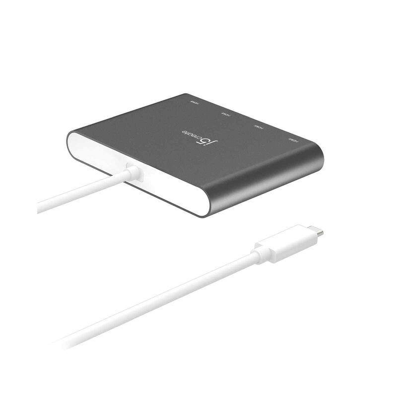 J5CREATE Usb-c To 4-port Hdmi Multi-monitor Adapter JCA366-image 3