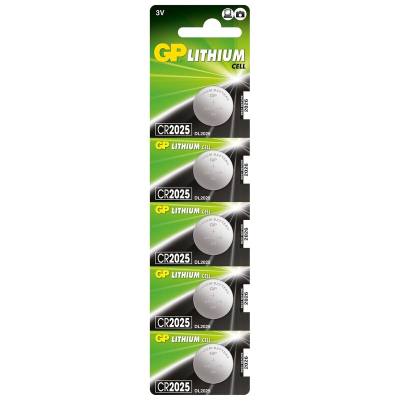 GP Lithium Button (card Of 5) Cr2025 GPPBL2025161-image null