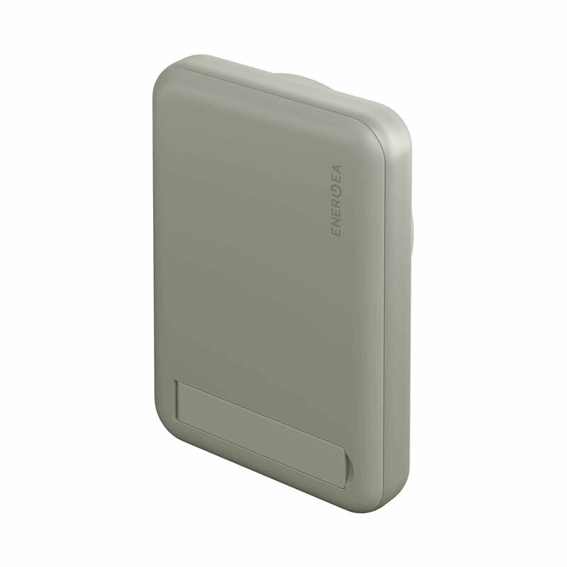 ENERGEA Magpac Mini 10000mah Ultra Slim Magsafe Compatible Powerbank With Built-in Video Stand - Sage MP-MINI-SAG-image 2