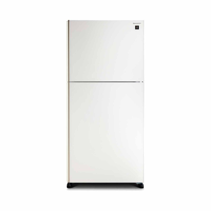 SHARP 2 Door Top Mount Fridge - Matte White (523l) SJ-PG51A-W-image 1