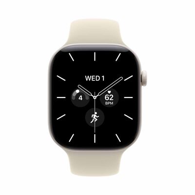 APPLE Watch Series 12 Gps + Cellular 46mm Pearl White Ceramic Case With Sand Sport Band - M/l MJH24X/A