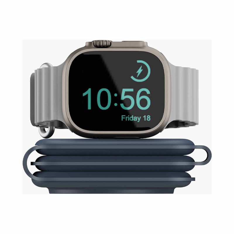 BAZIC Gomag Trio Plus, 3in1 Elevated Foldable Magnetic Wireless Charger 15w Iphone/watch/airpods - Navy GM-TRIOPLUS-BLU-image 2