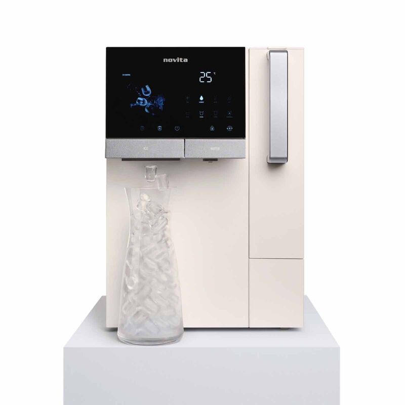 NOVITA Instant Hot/cold Dispenser With Ice Maker - Opaline Beige P9 HYDROPURE - OPALINE BEIGE-image 1