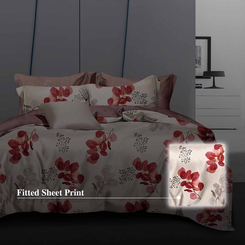 HILLCREST Hillcrest I 988tc Comfylux I Printed I Queen Fitted Sheet Set I Splendor ( Oe ) 6832 I Q I FS I SPLENDOR-image 2
