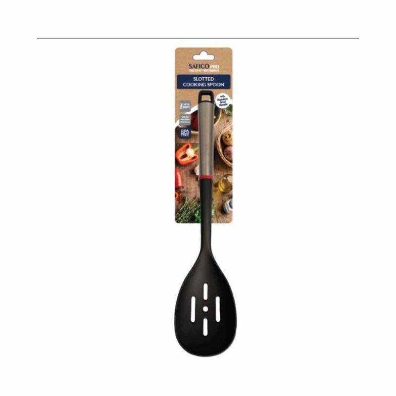 SAFICO PRO Fibreglass Nylon Slotted Cooking Spoon L35cm 105SF-02-00868-image 2