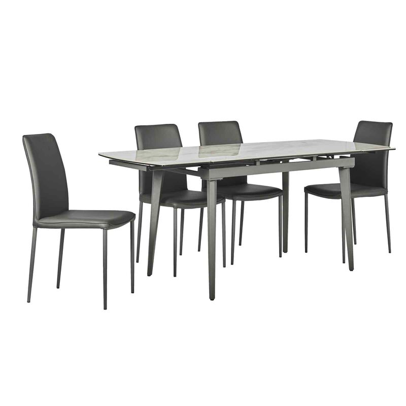 5 Piece Extendable Dining Set KLOSE-image 5